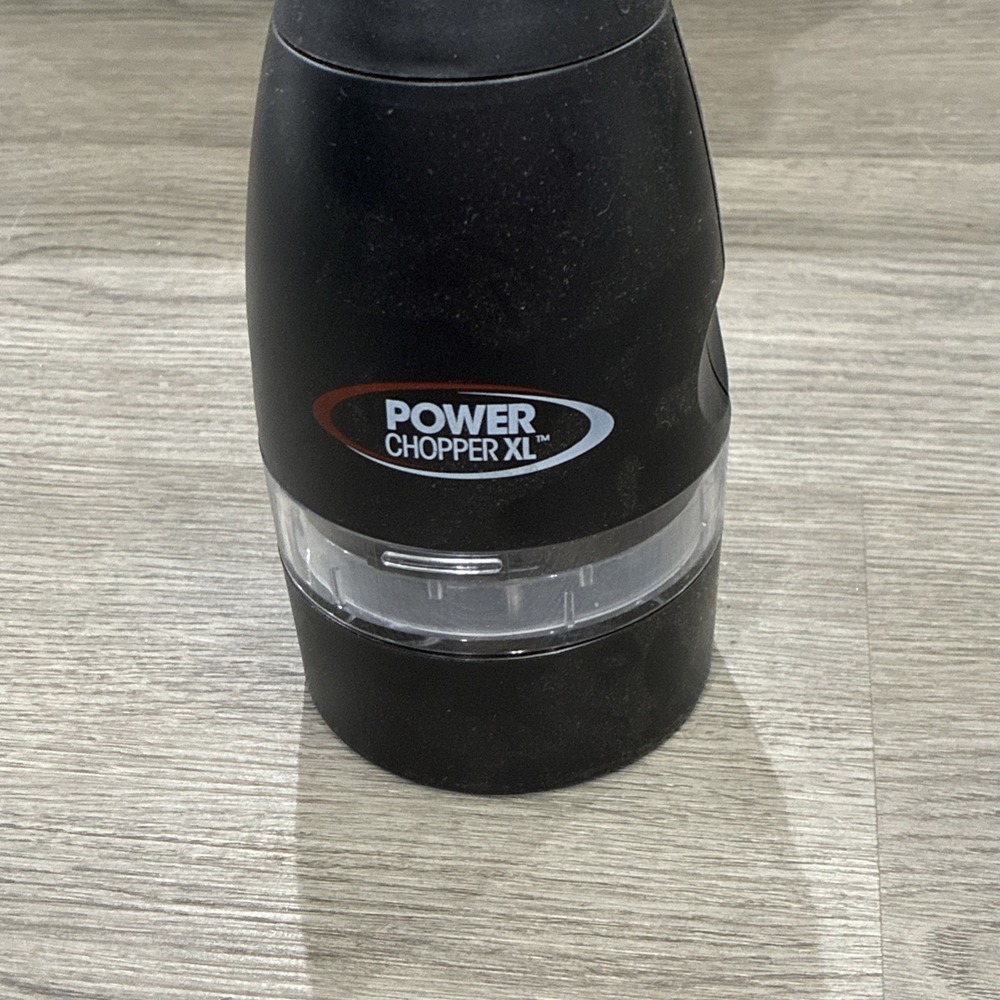 Power Chopper XL Kitchen Tool Food Chopper Black Plastic with Cap - Picture 2 of 7